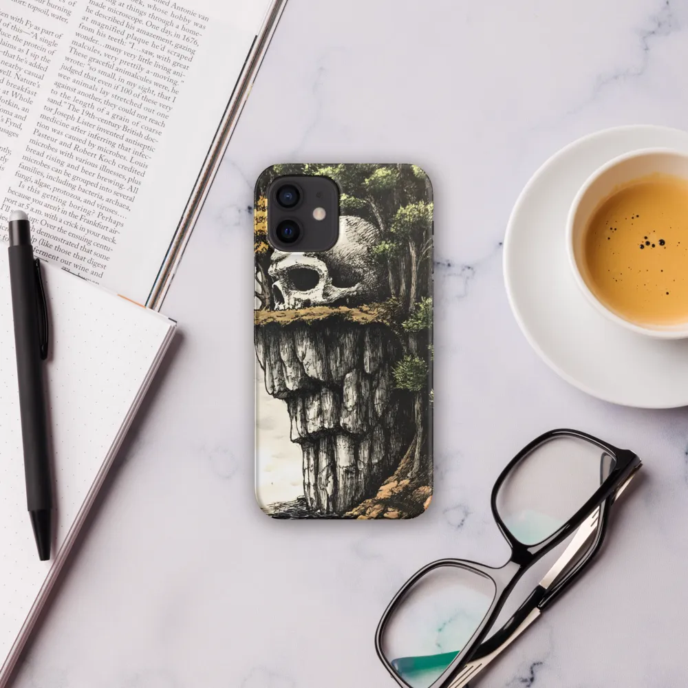 The Whispering Skull: A Surreal Encounter with Nature | Phone Case |  12 | Snap Case | Matte
