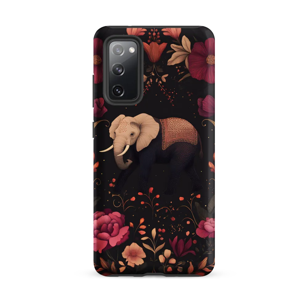 Whispers of the Wild: Elephants and Blooms