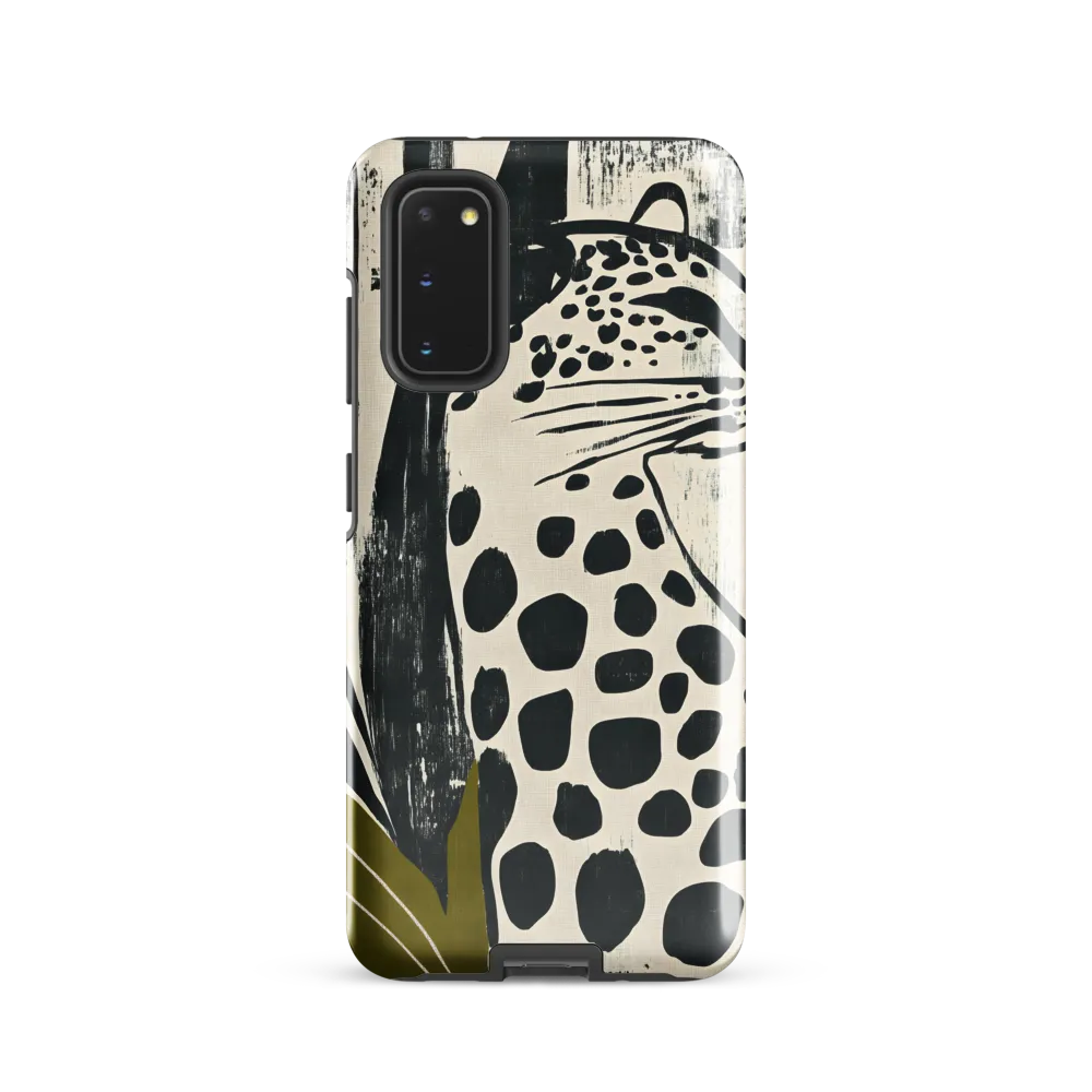 Leopard in Silhouette: A Modern Appeal | Phone Case |  S20 | Tough Case | Glossy