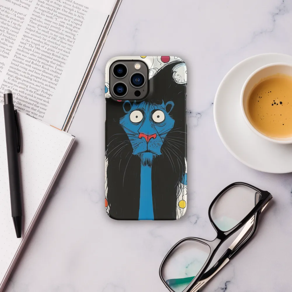 Whimsical Blue Lion
