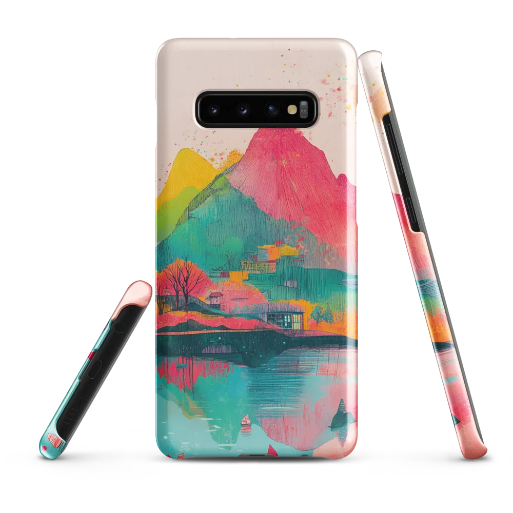 Vibrant Serenity: A Surreal Landscape | Phone Case |  S10 Plus | Snap Case | Glossy