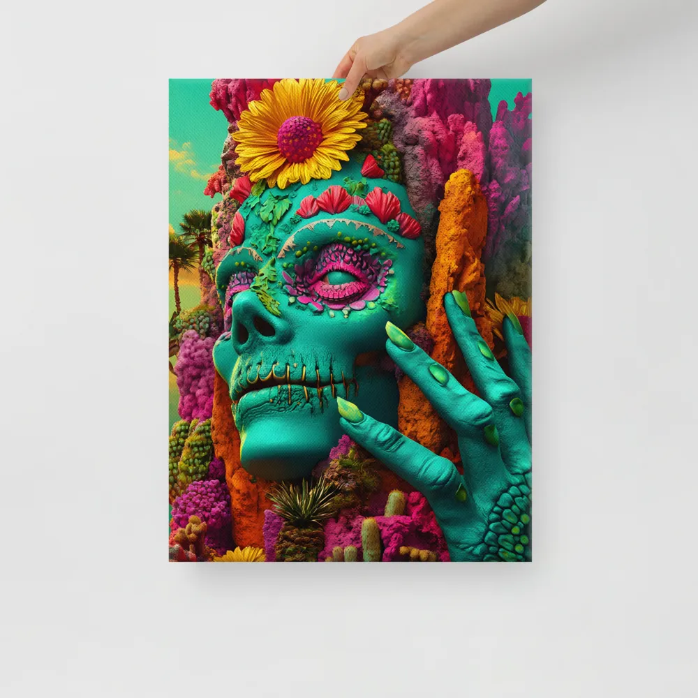 Ethereal Skull Garden | Canvas | 18″×24″