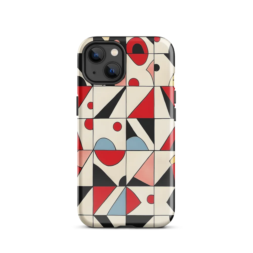 Dynamic Geometric Harmony | Phone Case |  13 | Tough Case | Glossy