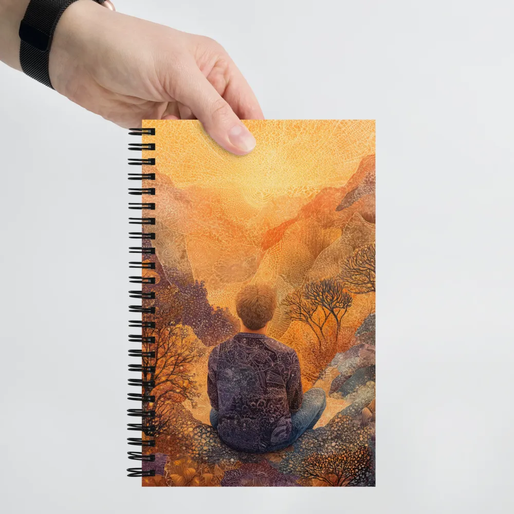 Embracing Nature's Glow | Spiral Notebook