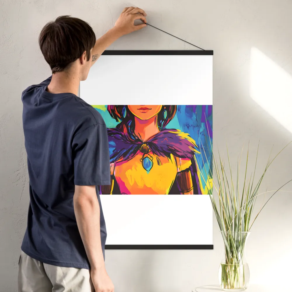 Guardian of Colors | Poster With Black Wood Hanger | 24″×36″