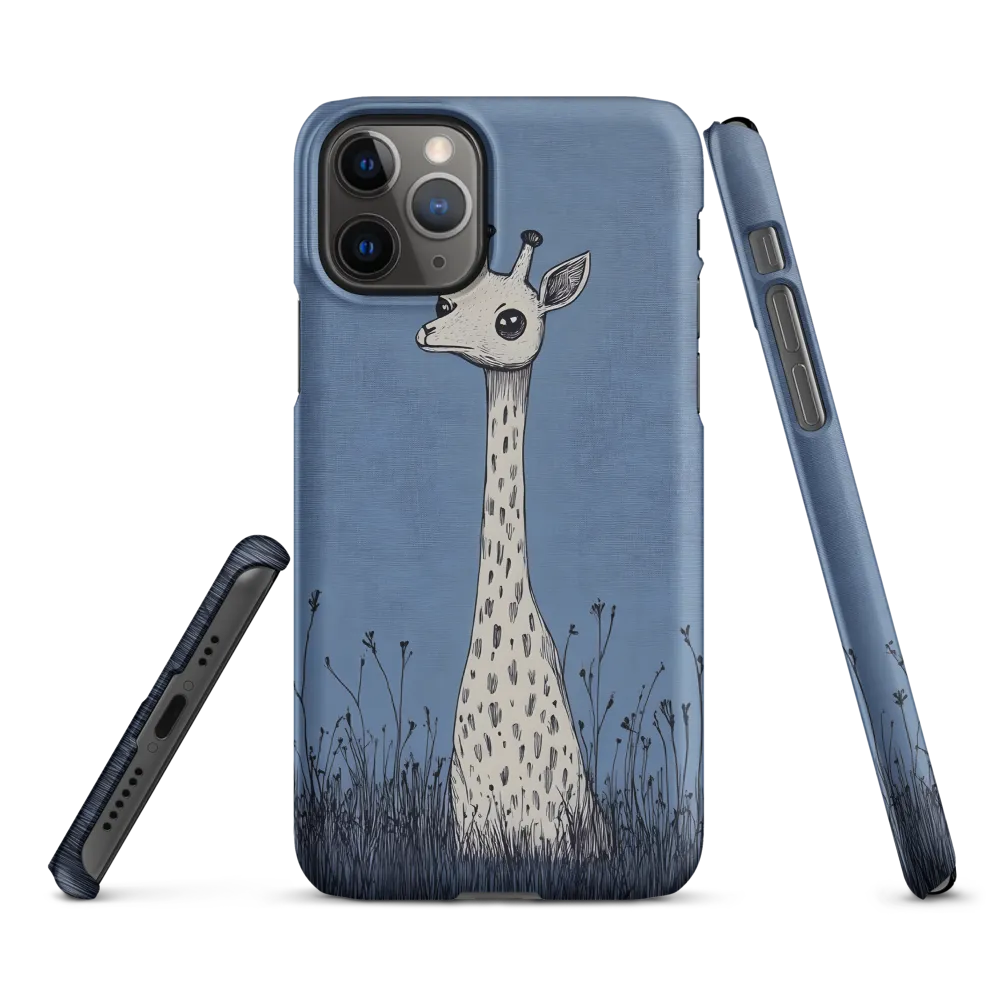 Whimsical Giraffe in Blue