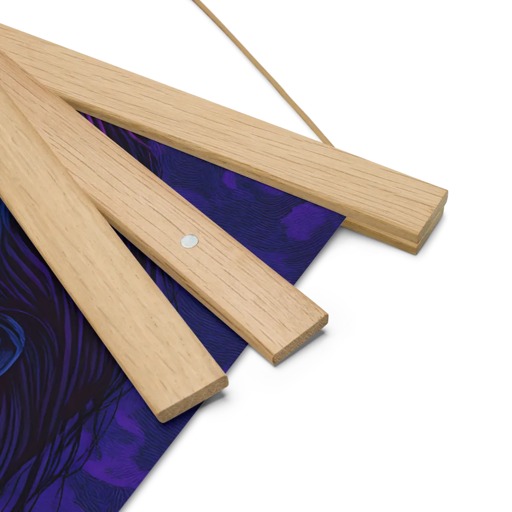Echoes of Anguish | Poster With Oak Wood Hanger | 14″×14″