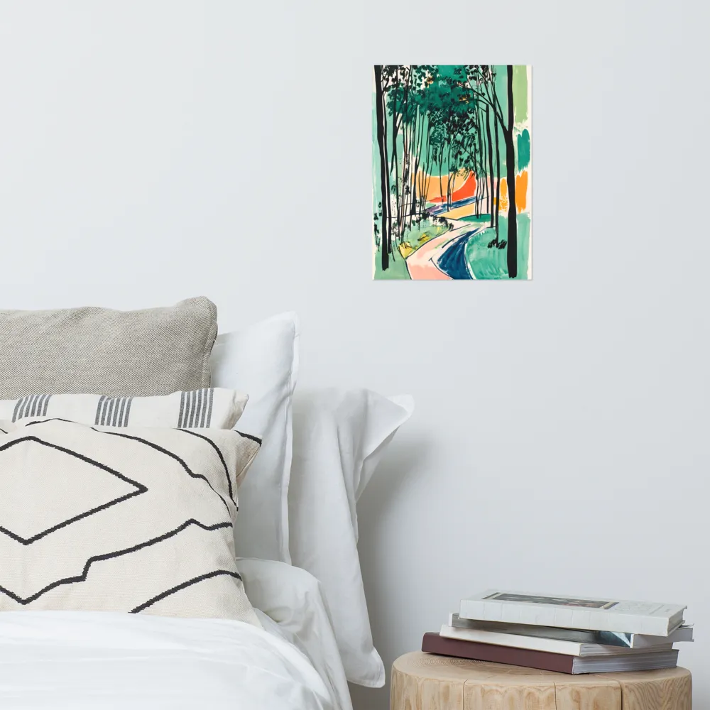 Winding Path Through the Forest | Poster | 12″×16″