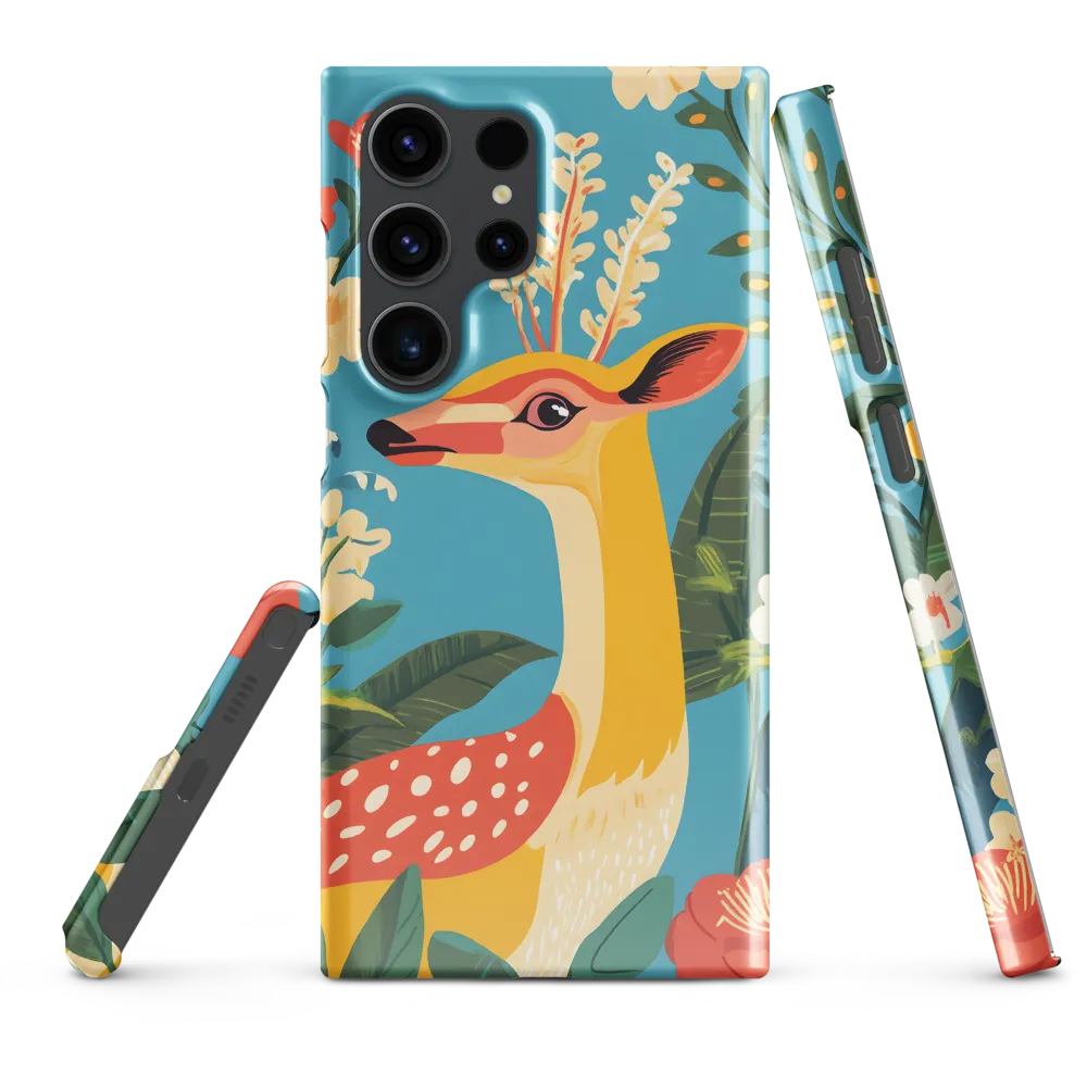 Serene Majesty: A Vibrant Deer Amidst Flora