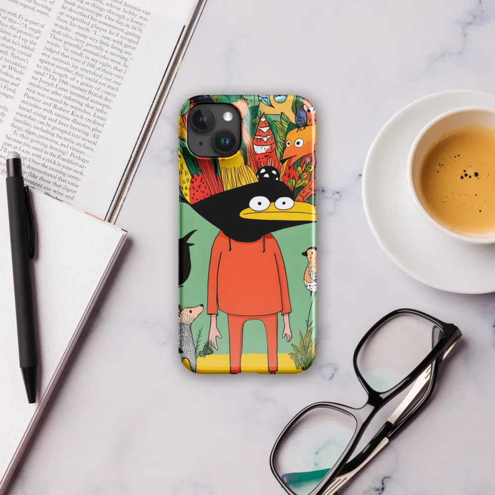 Whimsical Encounter in a Colorful Jungle