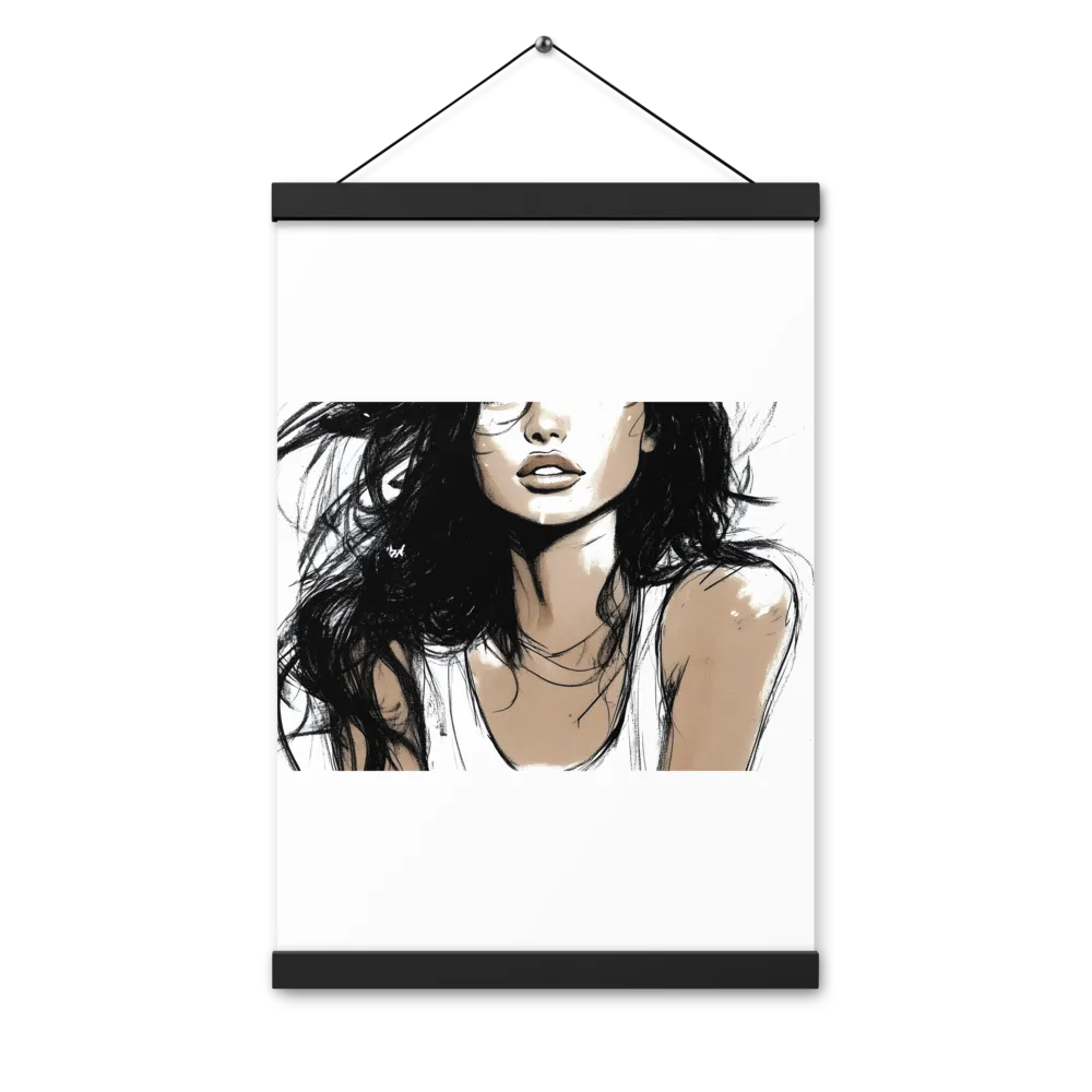 Whispers of Elegance | Poster With Black Wood Hanger | 12″×18″