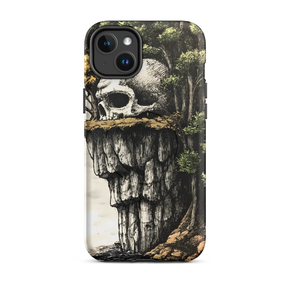 The Whispering Skull: A Surreal Encounter with Nature | Phone Case |  14 Plus | MagSafe® Tough Case | Matte