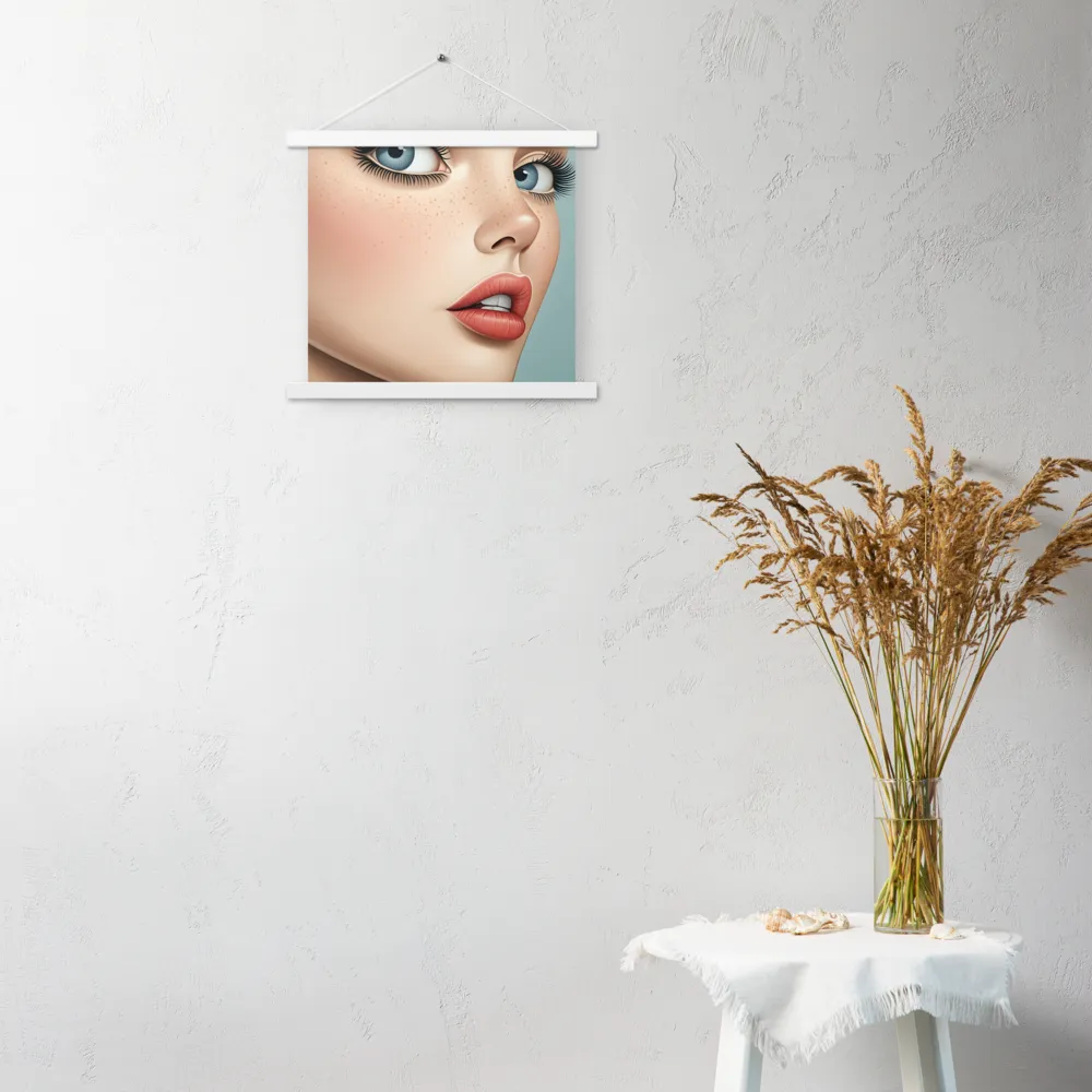 Intriguing Elegance | Poster With White Wood Hanger | 14″×14″