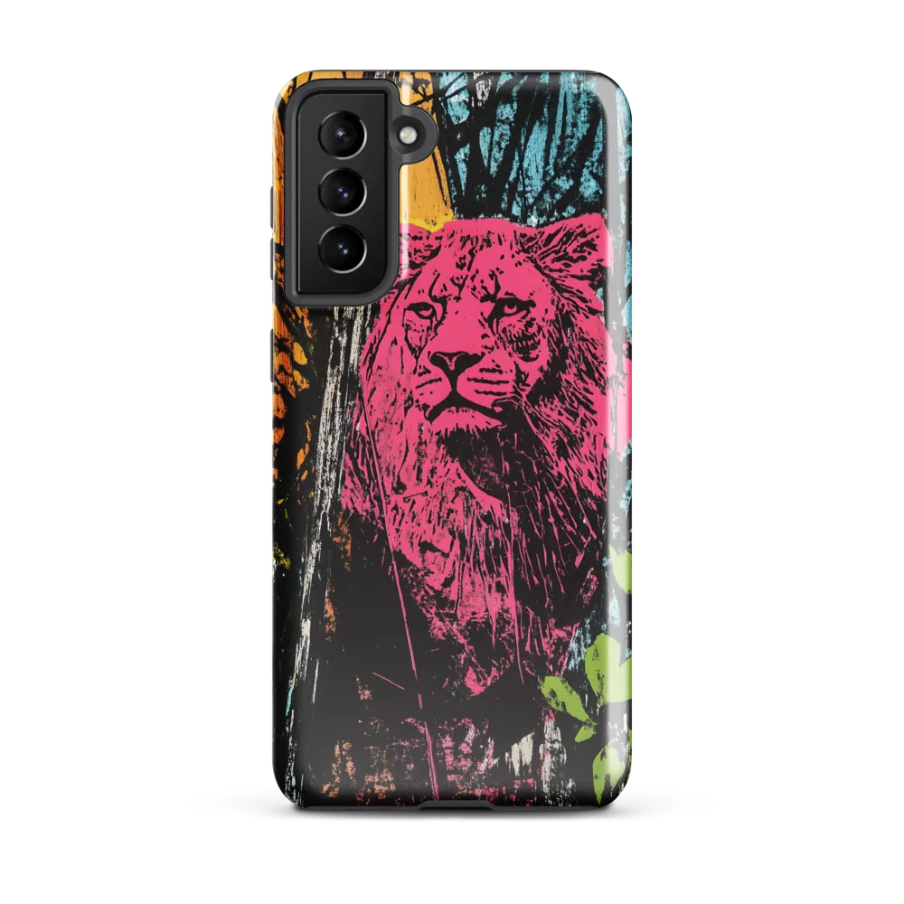 Fierce Vibrance: The Pink Lion