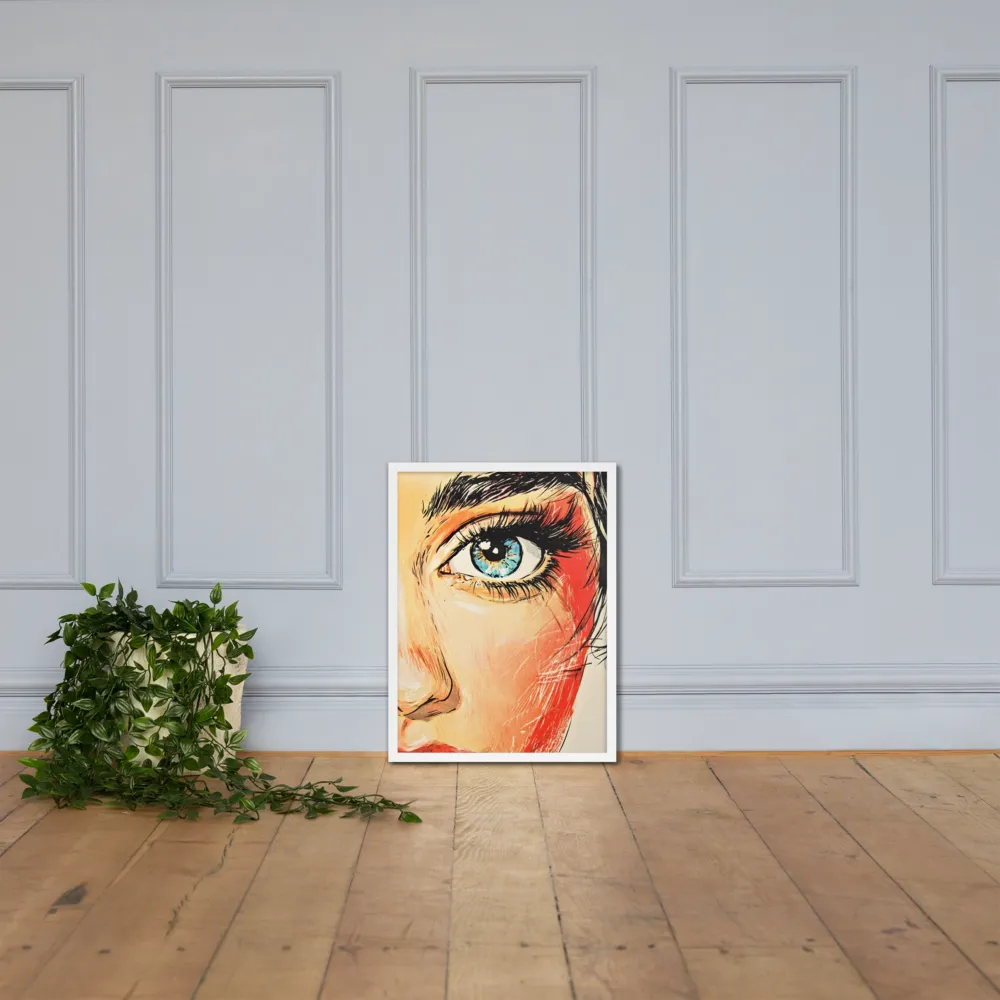 Gaze of Emotion | Poster with White Frame | 18″×24″