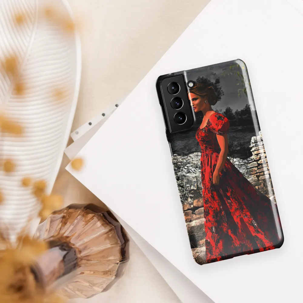 Elegance in Red | Phone Case |  S21 Plus | Snap Case | Glossy