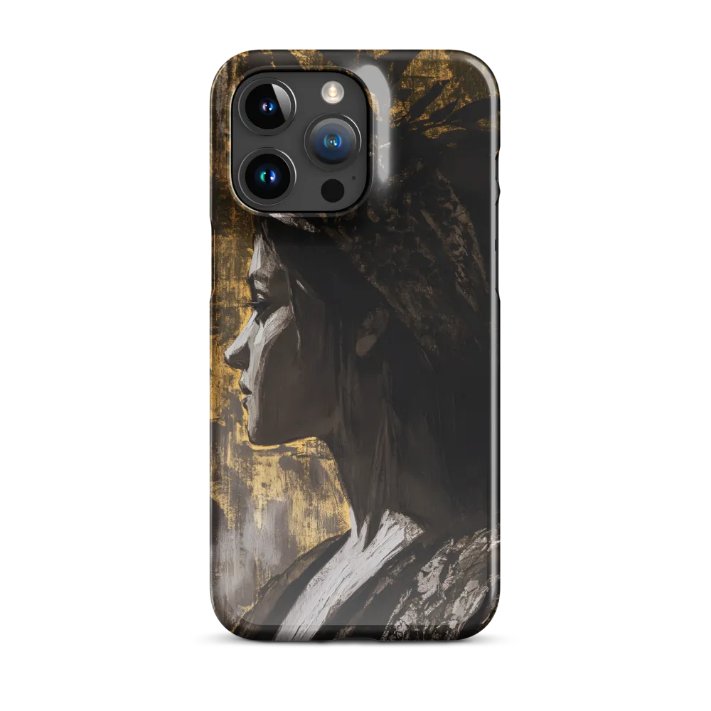Golden Elegance: A Modern Profile Portrait