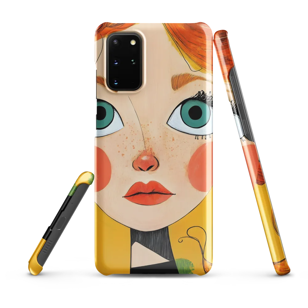 Whimsical Portrait of a Girl | Phone Case |  S20 Plus | Snap Case | Glossy