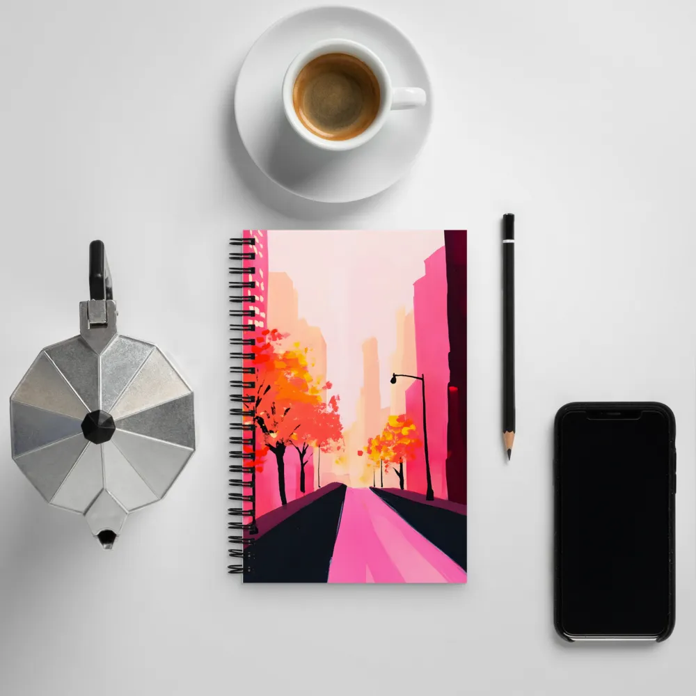 Autumn Serenity in the City | Spiral Notebook