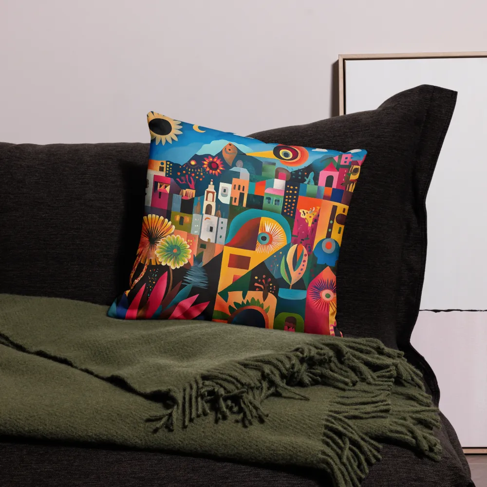 Whimsical Vibrance | Pillow | 18″×18″