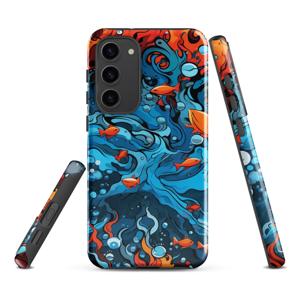 Fluid Harmony: Ocean and Flames