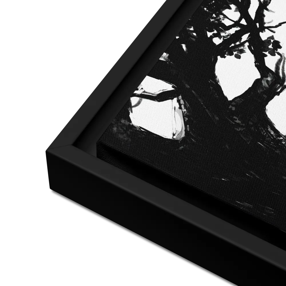 Whispers of Nature | Canvas with Black Frame | 16″×16″