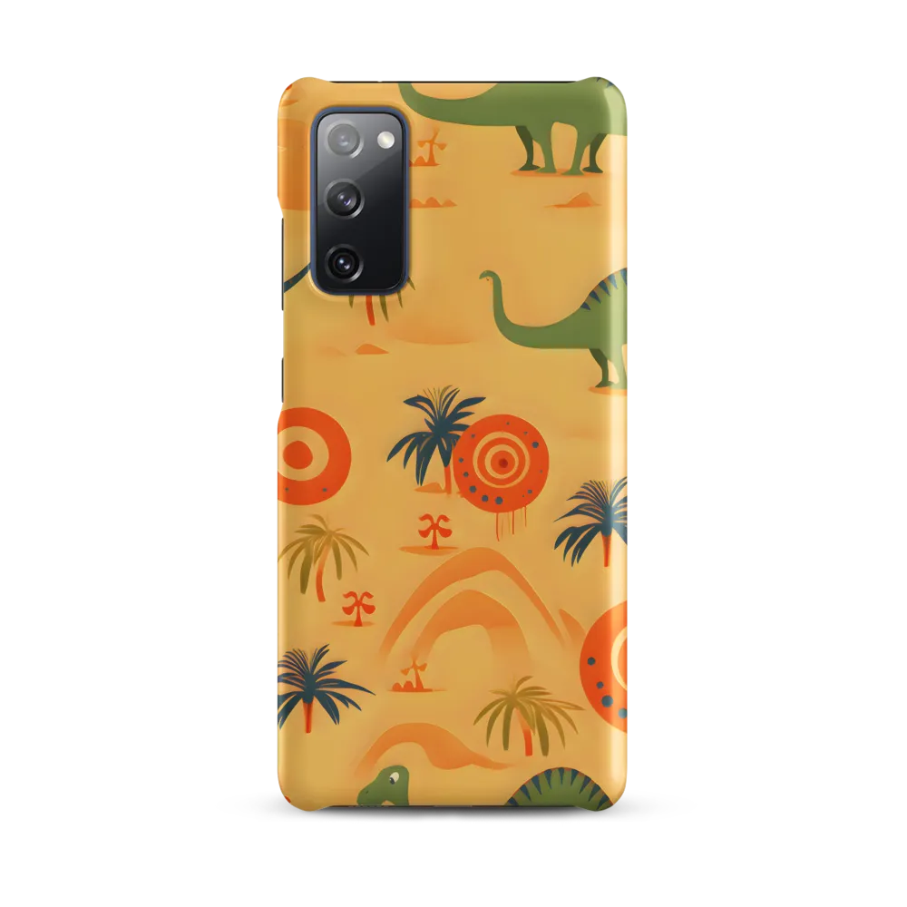 Dinosauria Delight: A Colorful Prehistoric Adventure | Phone Case