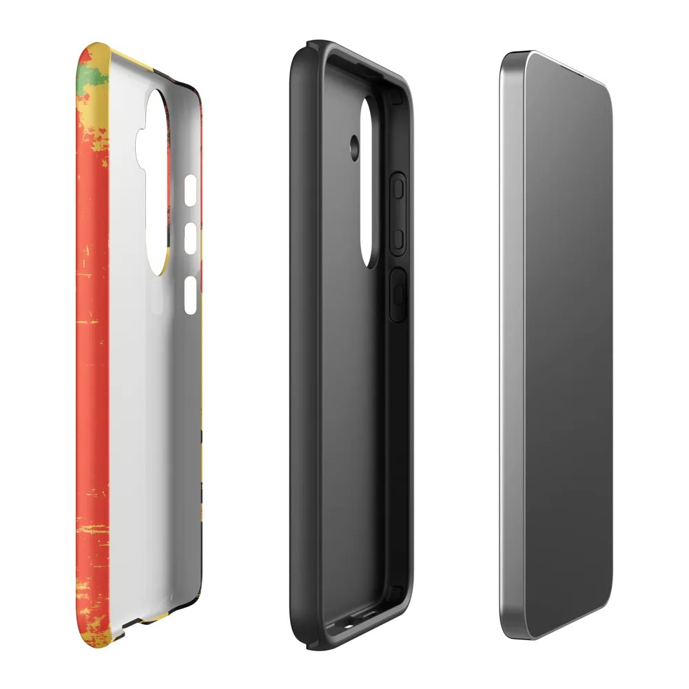 Journey to the Stars: A Retro-Futuristic Landscape | Phone Case |  S24 Plus | Tough Case | Matte