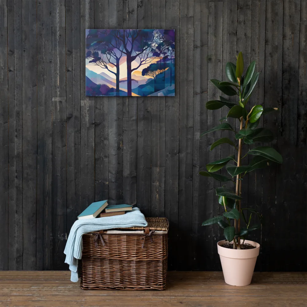 Tranquil Geometry: A Journey Through Color | Thin Canvas | 18″×24″