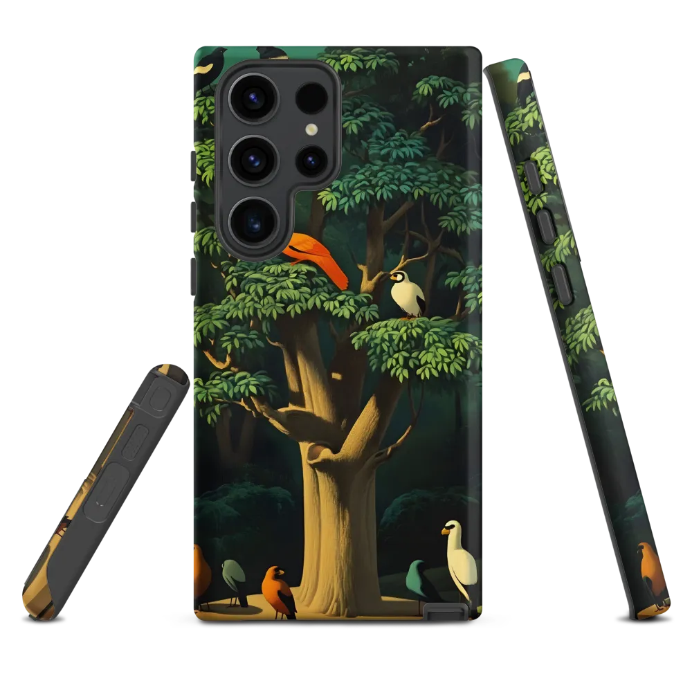 Harmony in Color: A Surreal Bird Symphony