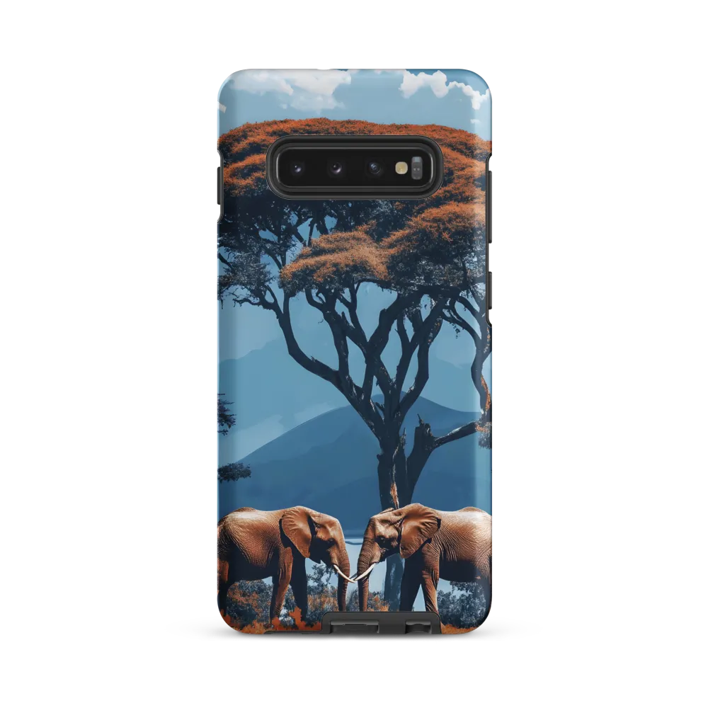Elephants Amidst Serenity