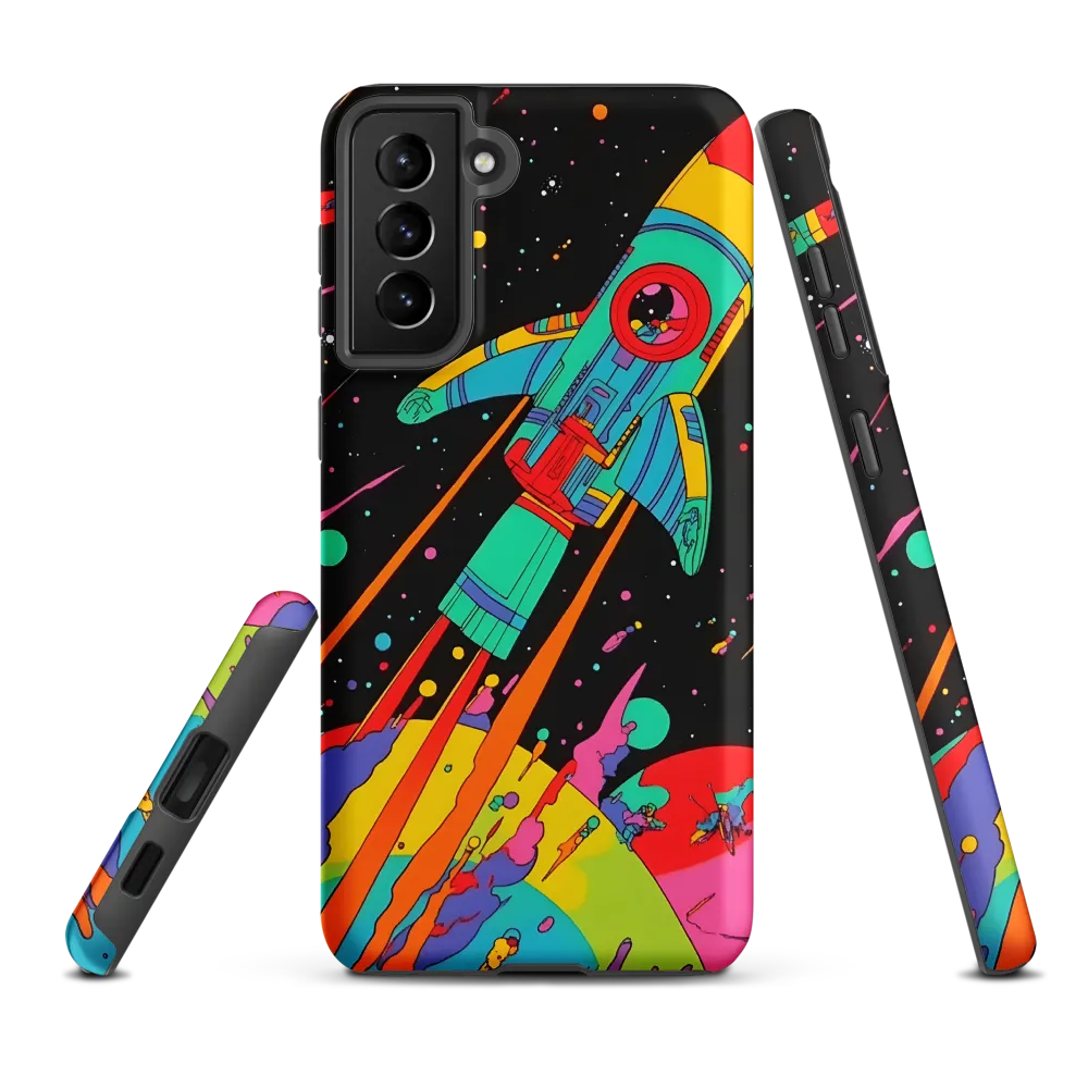 Cosmic Voyage: The Neon Lift-Off