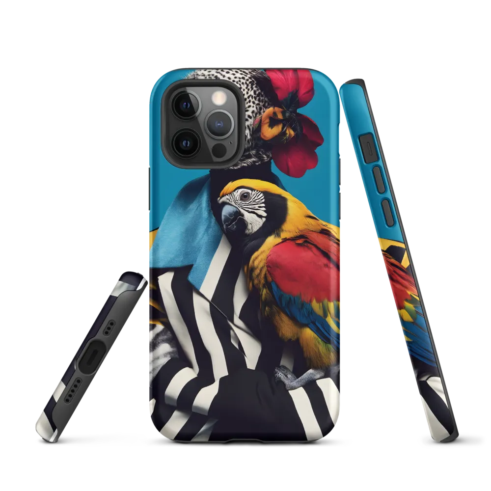 Vibrant Fusion of Flora and Fauna | Phone Case |  12 Pro | Tough Case | Matte