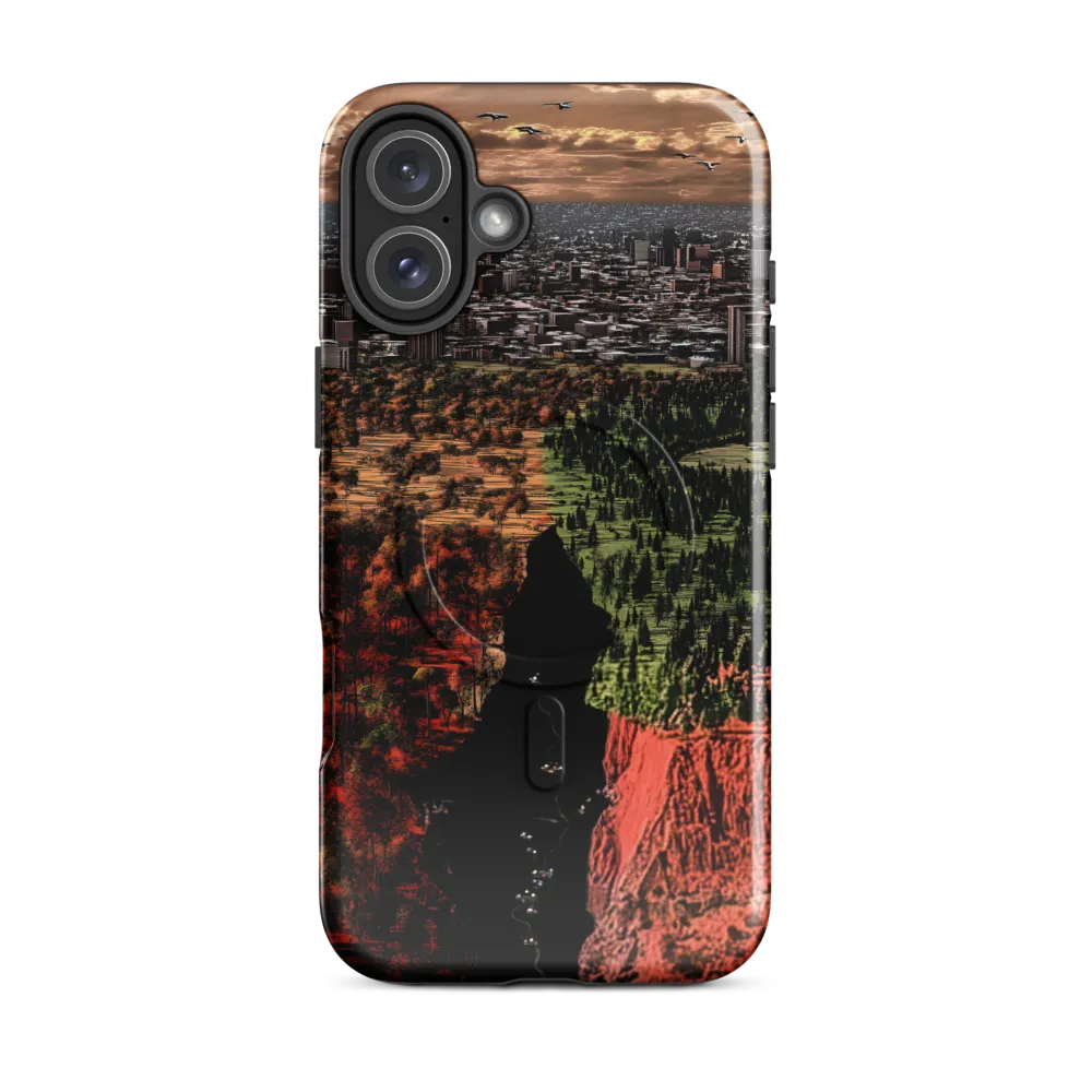 Harmony and Dissonance: A Landscape of Contrasts | Phone Case |  16 Plus | MagSafe® Tough Case | Glossy