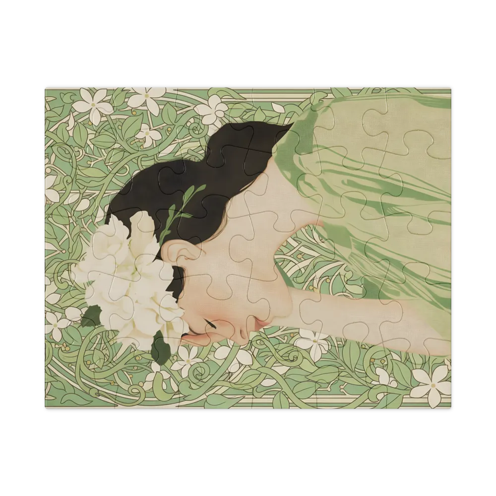 Gardenia Muse 
 Jigsaw Puzzle in Tin Box