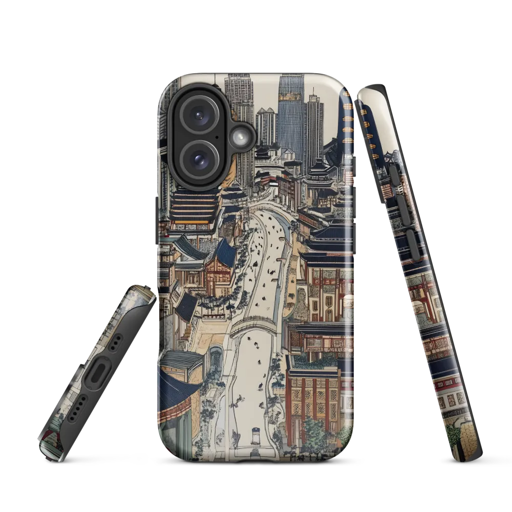 Urban Harmony: A Fusion of Tradition and Modernity | Phone Case |  16 | Tough Case | Glossy