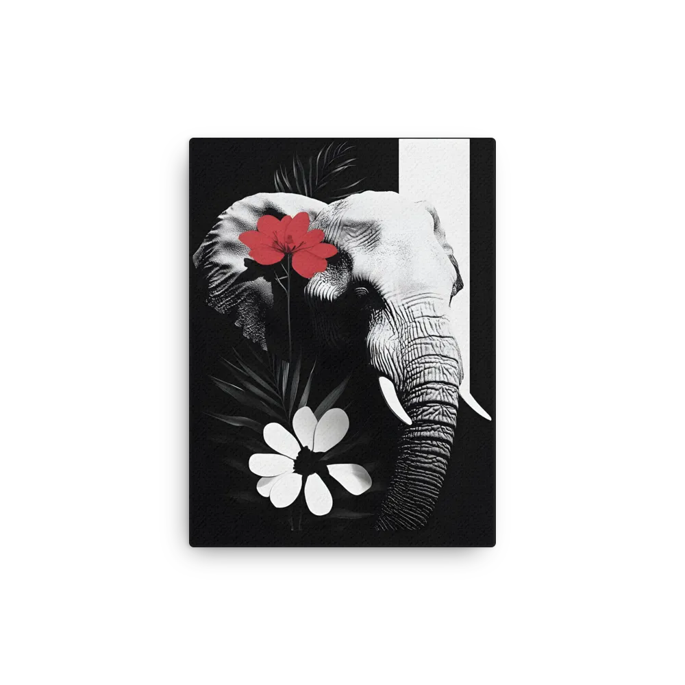 Elephant Harmony | Thin Canvas | 9″×12″