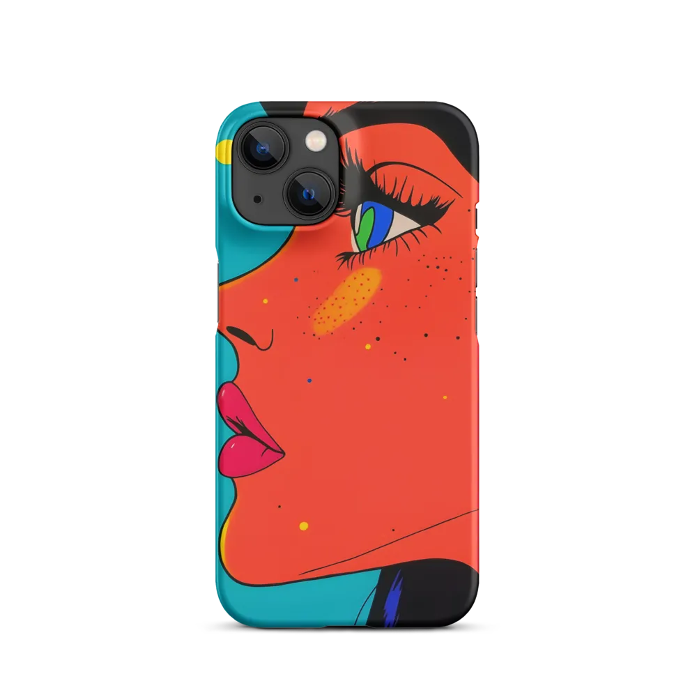 Vibrant Feminine Profile in Pop Art