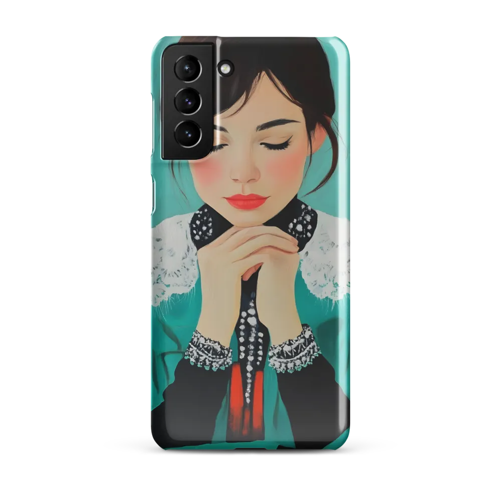 Serenity in Turquoise | Phone Case |  S21 Plus | Snap Case | Glossy