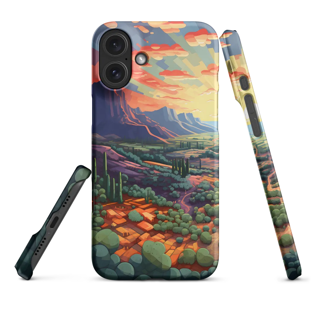 Desert Serenity at Dusk | Phone Case |  16 Plus | Snap Case | Matte