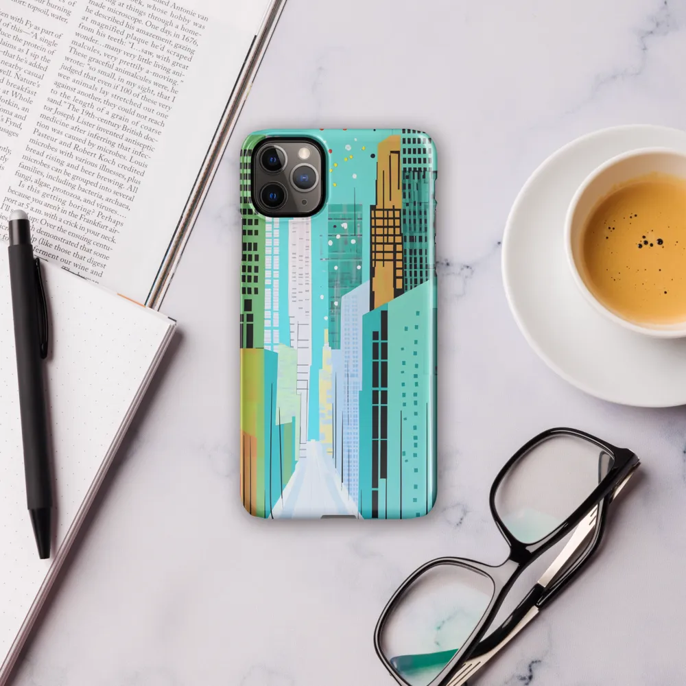 Urban Symphony in Turquoise | Phone Case |  11 Pro Max | Snap Case | Glossy