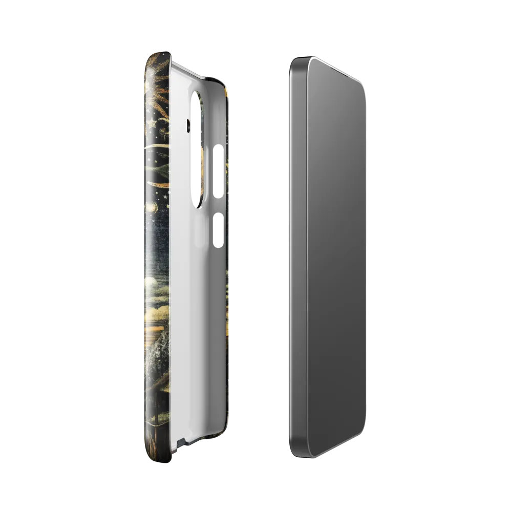 Cosmic Curiosity: A Journey Beyond Earth | Phone Case |  S24 | Snap Case | Glossy