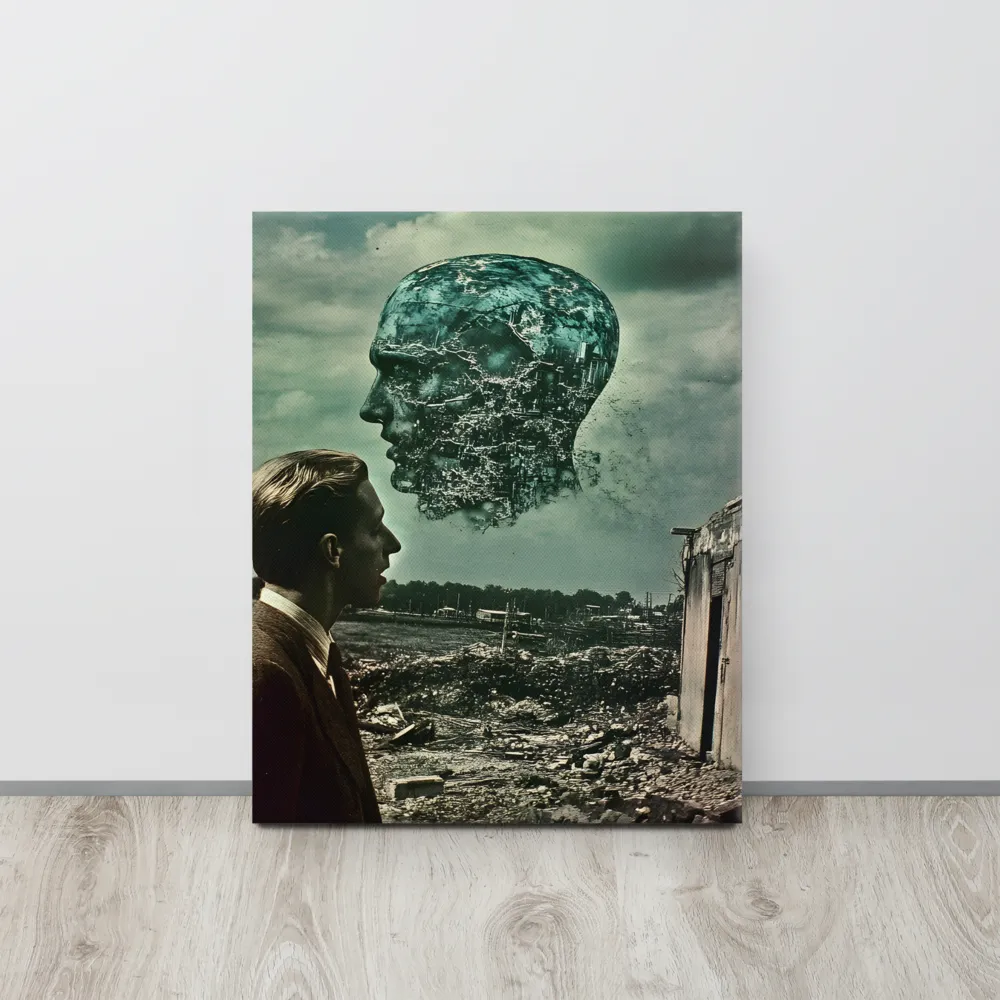 Ethereal Reflections: Identity in a Fragmented World | Canvas | 16″×20″