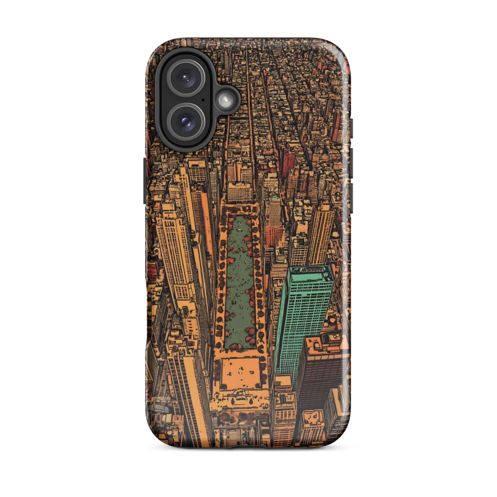 Urban Oasis: Aerial View of City Life