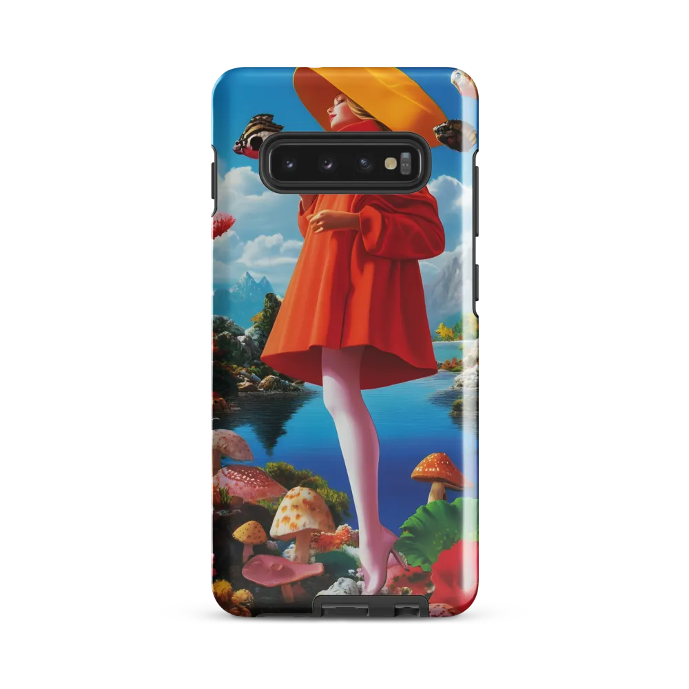 Dreamscape in Orange and Blue | Phone Case |  S10 Plus | Tough Case | Glossy