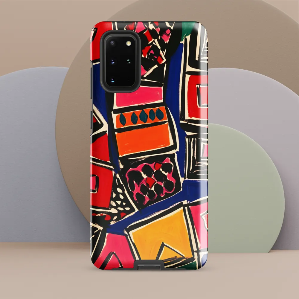 Dynamic Geometric Harmony | Phone Case |  S20 Plus | Tough Case | Glossy