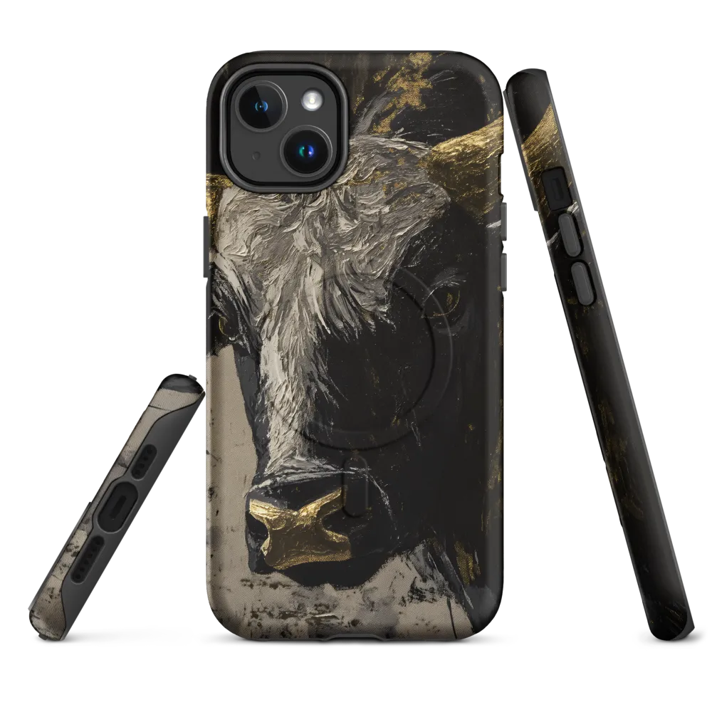 Majestic Bull: The Power in Black and Gold