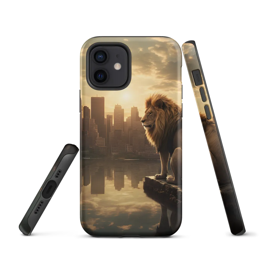 The Lion's Gaze Over the Urban Symphony