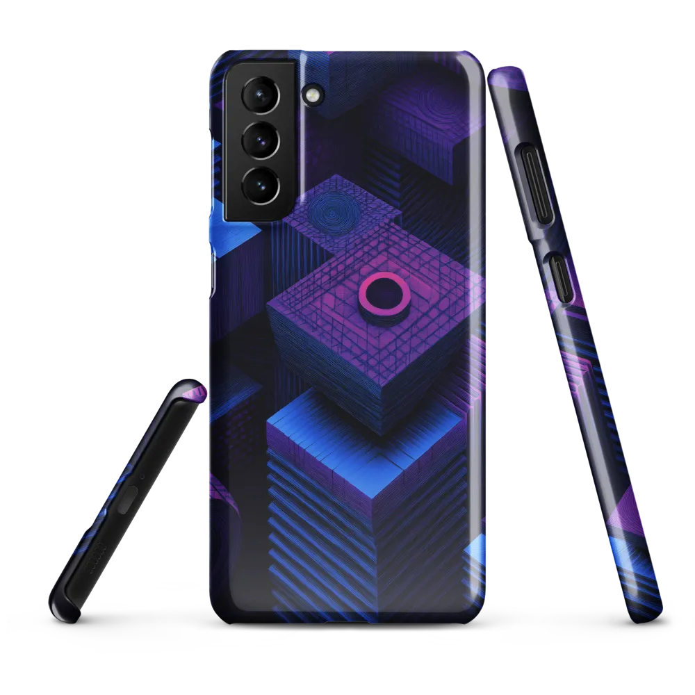 Geometric Dreams in Blue and Purple