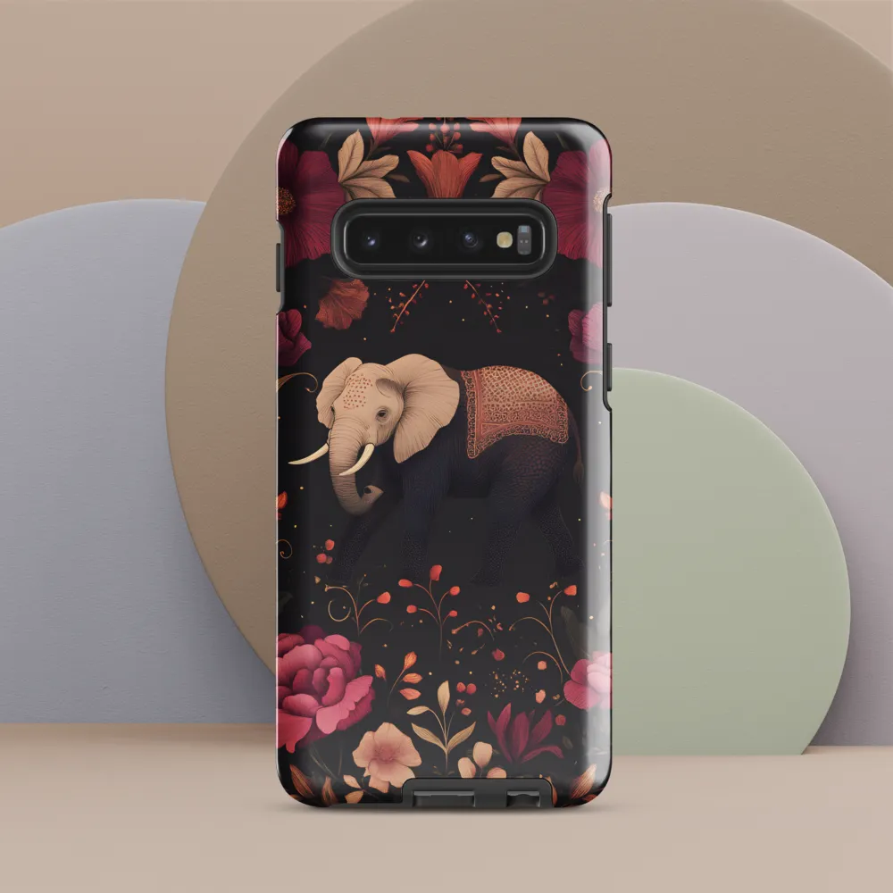 Whispers of the Wild: Elephants and Blooms